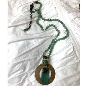 Anthropologie Jan Michaels Jade Necklace